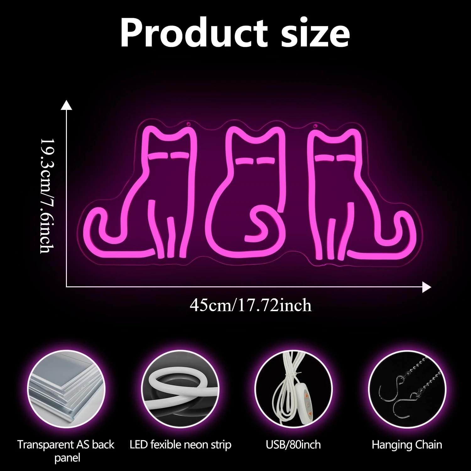 Lampu Neon USB LED berbentuk K - Home Decor Theme ulasan dan harga