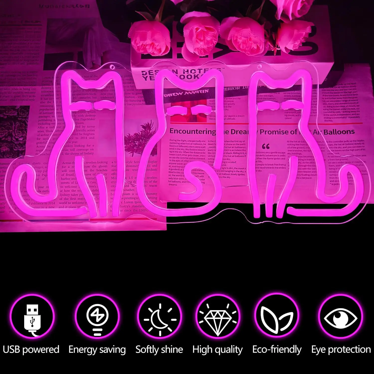 Lampu Neon USB LED berbentuk K - Home Decor Theme ulasan dan harga