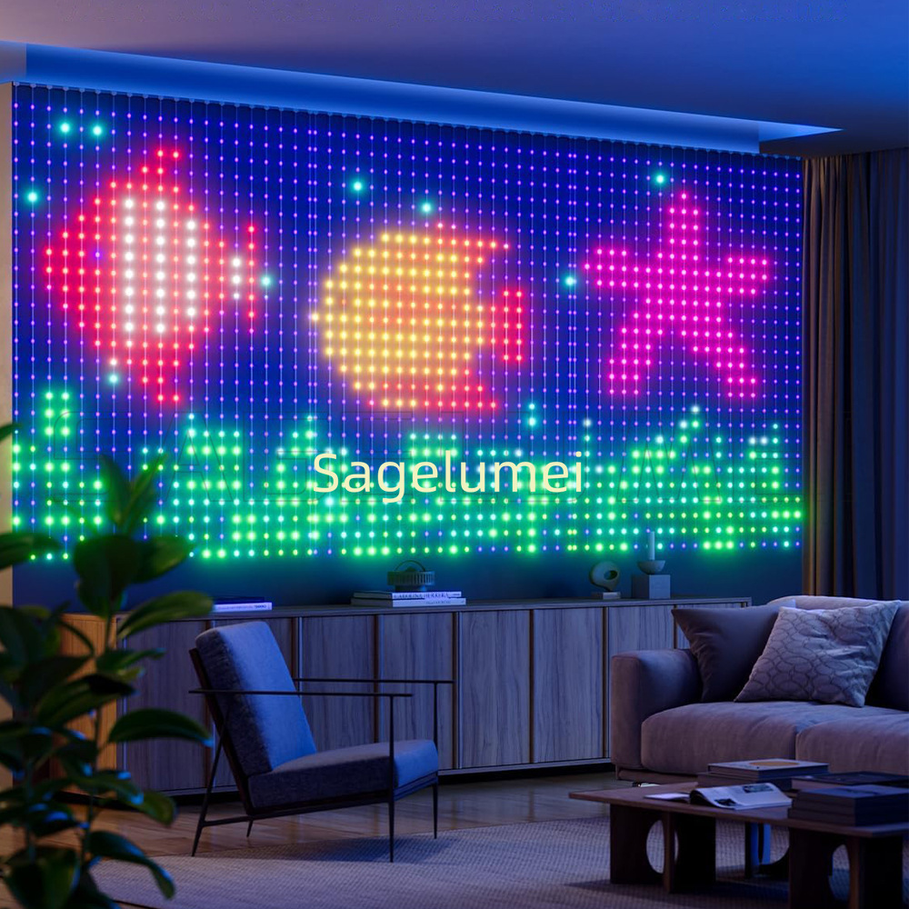 Lampu Tirai Pintar 400LED RGB  - Home Decor Free App ulasan dan harga