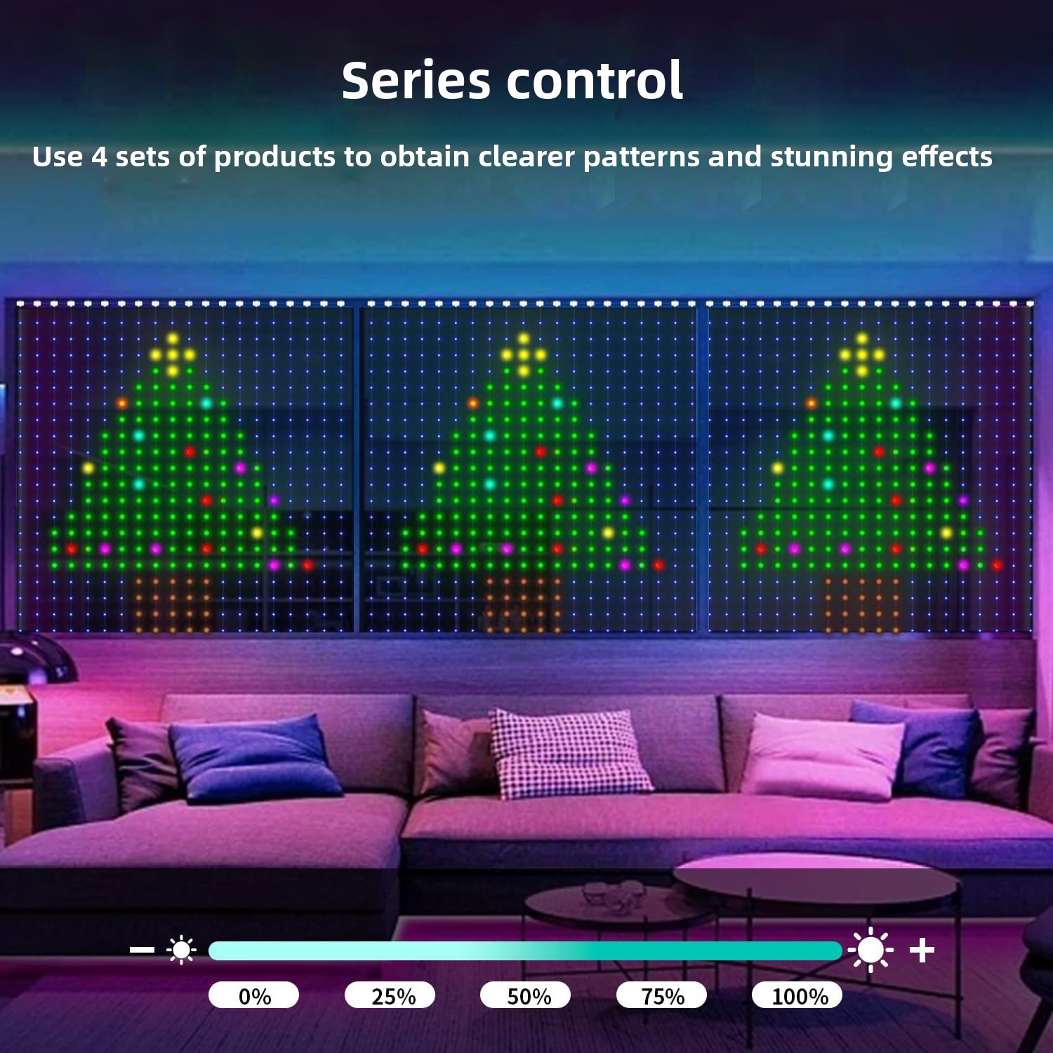 Lampu LED Tirai Pintar RGB, La - Home Decor Free App ulasan dan harga