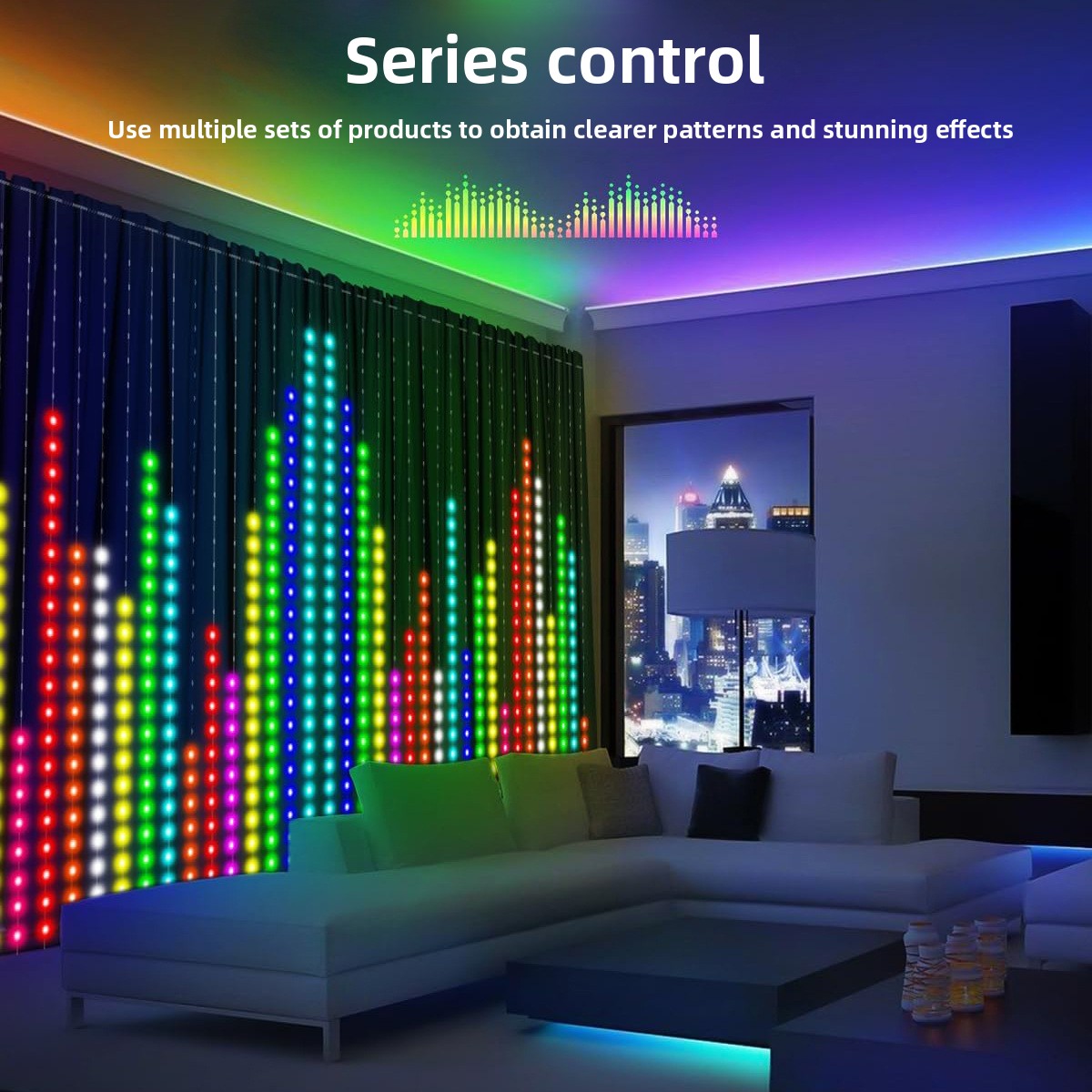 Lampu LED Tirai Pintar RGB, La - Home Decor Free App ulasan dan harga