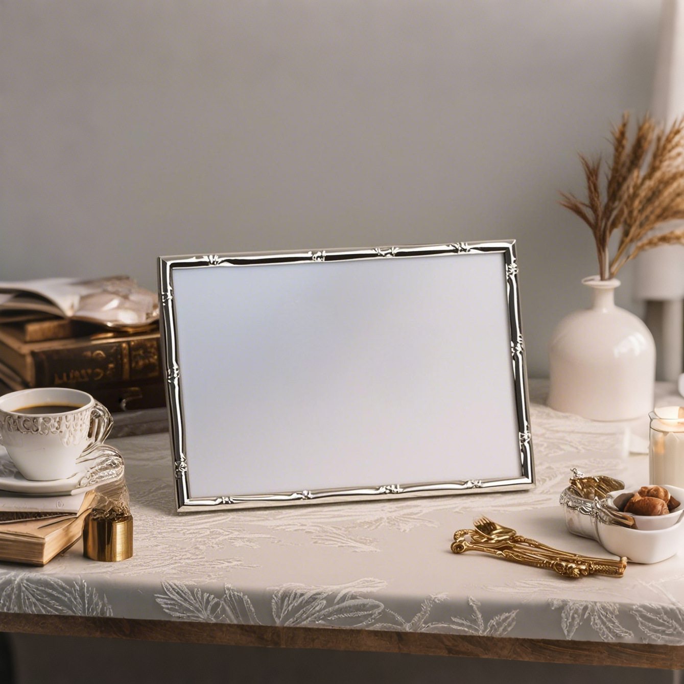 Bingkai Foto Aluminium Eropa 6 - Bamboo Photo Frame ulasan dan harga
