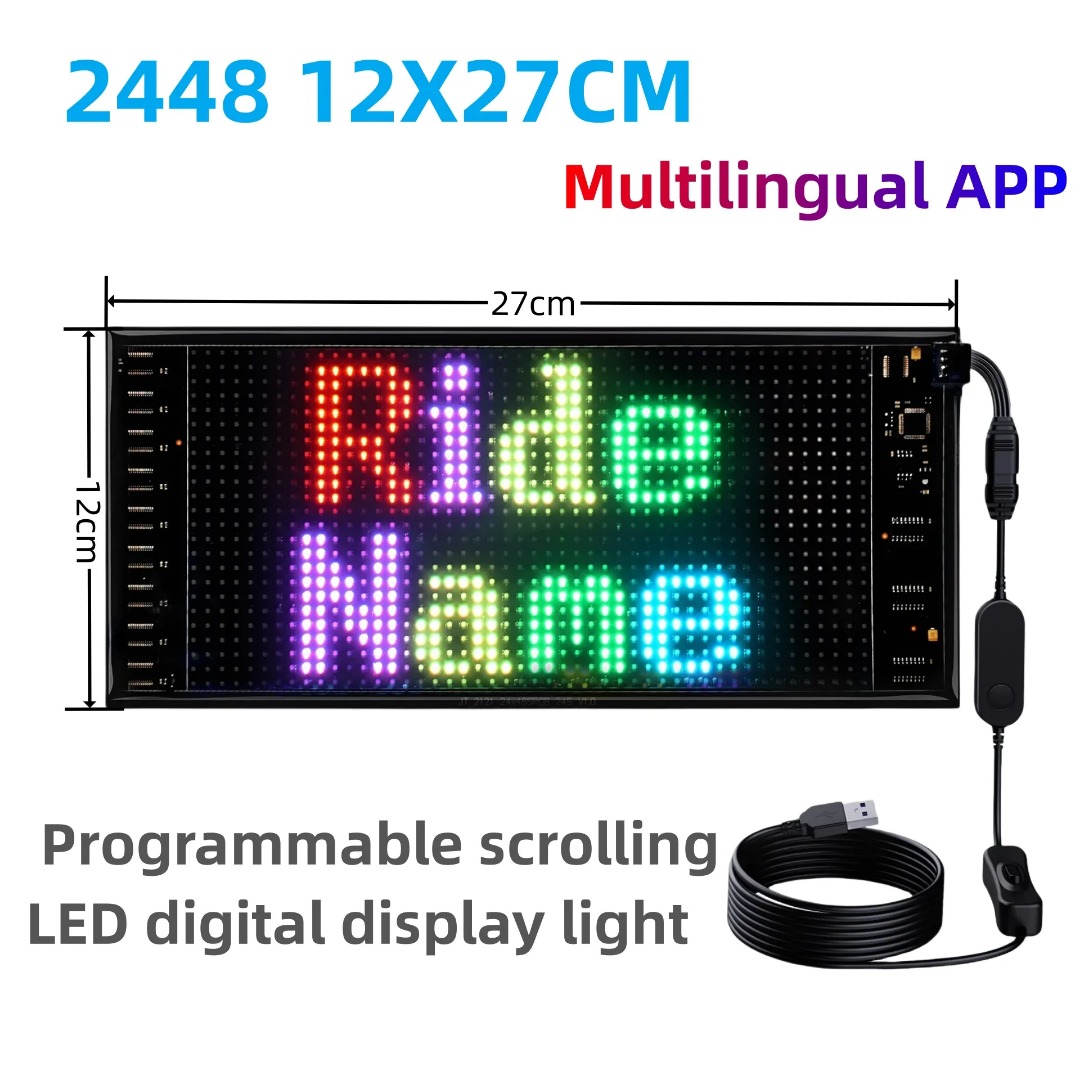 Layar LED Mobil 5V Tampilan Pa - Home Decor Free App ulasan dan harga