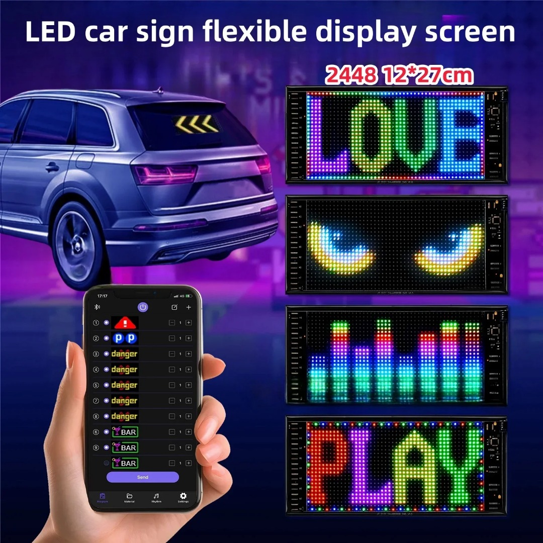Layar LED Mobil 5V Tampilan Pa - Home Decor Free App ulasan dan harga