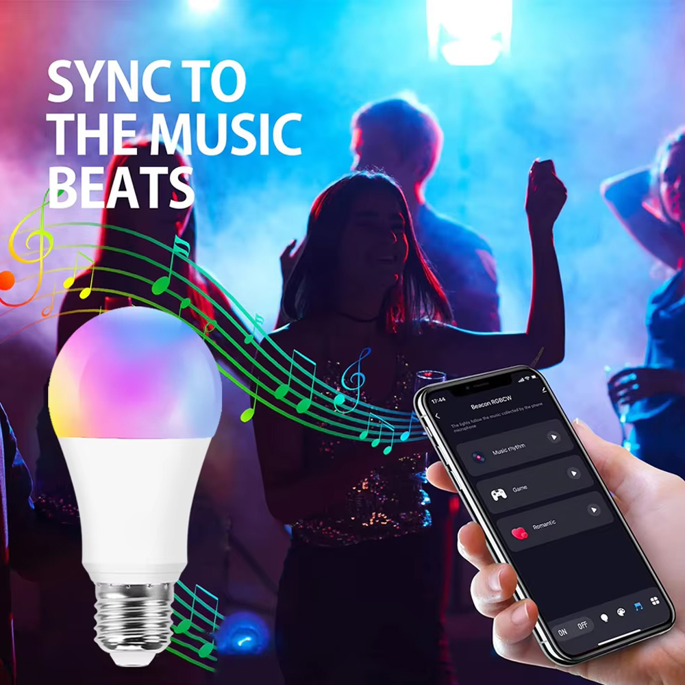 Lampu LED Pintar Bluetooth E27 - Home Decor Free App ulasan dan harga