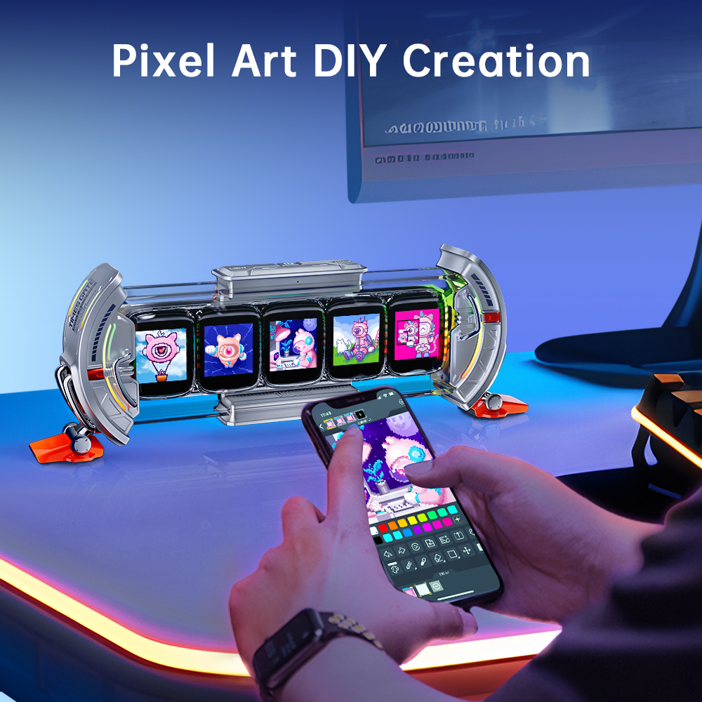 Jam Digital Divoom Times Gate  - Home Decor Free App ulasan dan harga