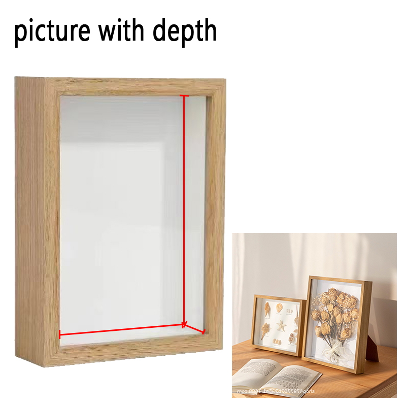 Bingkai Foto Kayu 3D Kedalaman - Bamboo Photo Frame ulasan dan harga