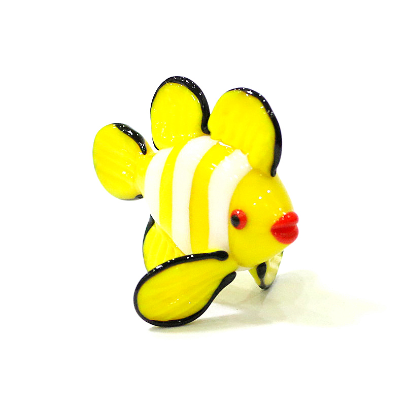 Murano Kaca Ikan Badut Ornamen - Home Decor Za ulasan dan harga